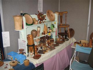 Part of the display and raffle setup